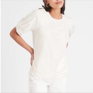 Banana Republic crew neck banded sleeve top